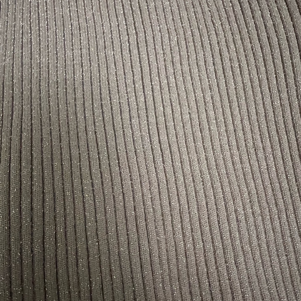 FOREVER 21 Nude Beige Tan Camel Cropped Ribbed Cardigan Sweater Top Shirt Sz M - Picture 16 of 16